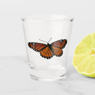 Copo De Shot Borboleta Viceroy Belo Caráter Fotografia