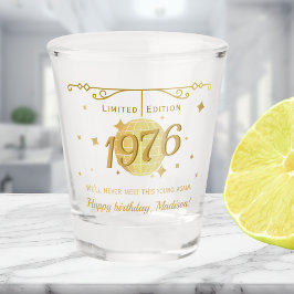 Copo De Shot Born in 1976 50th birthday party drinks barware