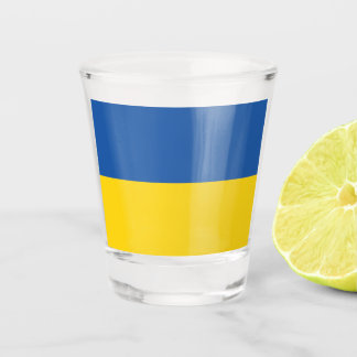 Copo De Shot Botão Bandeira da Ucrânia