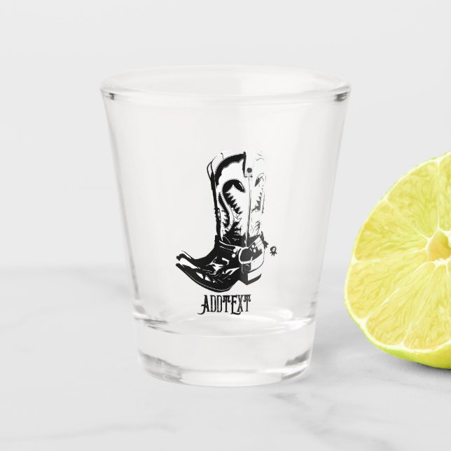 Copo De Shot Botas de cowboy (Frente)