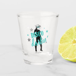 Copo De Shot Botas 'n Brilho Disco Querida Azul ID925