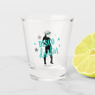 Copo De Shot Botas 'n Brilho Disco Querida Azul ID925 