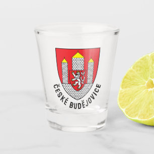 Copo De Shot Brasão de armas de České Budějovice, República Tch