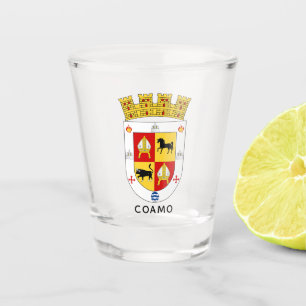 Copo De Shot Brasão de Armas de Coamo, Porto Rico