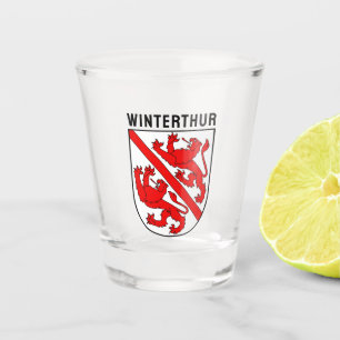 Copo De Shot Brasão de Armas de Winterthur, Suíça