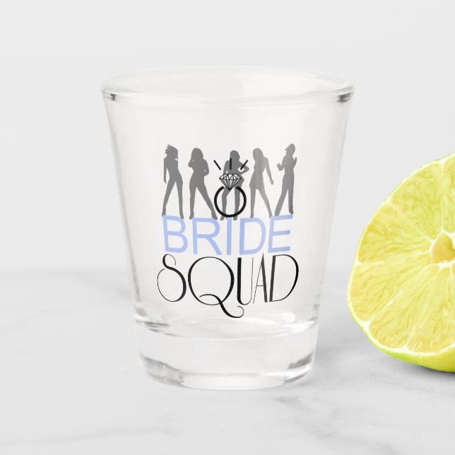Copo De Shot Bride Squad Silhouettes Black Blue ID252 (Frente)