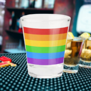 Copo De Shot Brinde ao Orgulho: Bandeira Arco-Íris