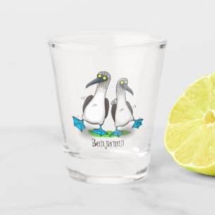 Copo De Shot Brinquedos engraçados e felizes de pés azuis dança