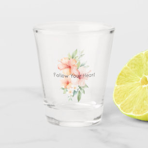 Copo De Shot Brisa de Verão Bege Pêssego Hibisco