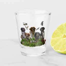 Copo De Shot Brittany Spaniel e narceja 