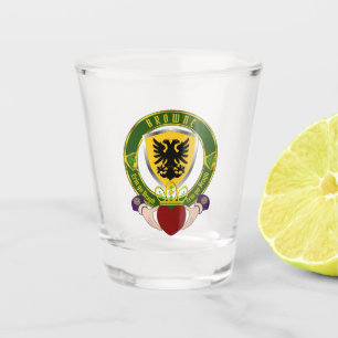 Copo De Shot Browne Irish Shield & Claddagh