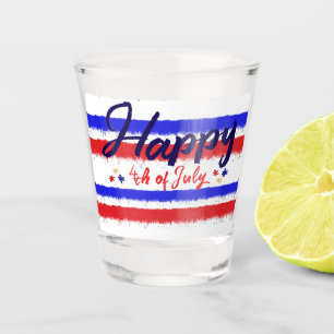 Copo De Shot BrushAVC Feliz 4 de julho Bandeira Americana Festi