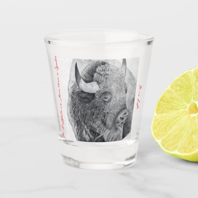 Copo De Shot Búfalo Americano (Frente)