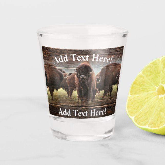 Copo De Shot Buffalo Herd (Frente)
