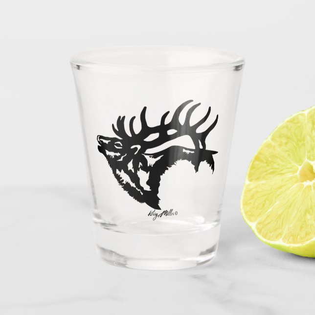 Copo De Shot Bull Elk (Frente)