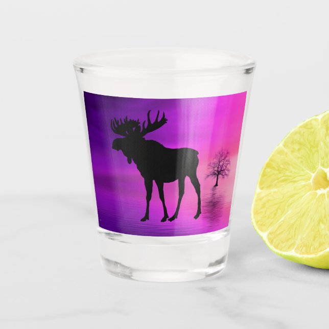 Copo De Shot Bull Moose Silhouette (Frente)