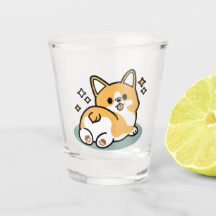 Copo De Shot Bumbum Primeiro, Vamos Nap - Bumbum Corgi Cute