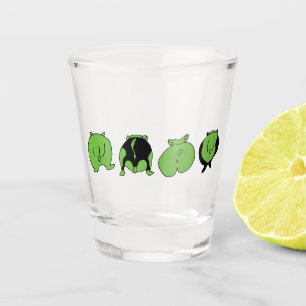 Copo De Shot Bumbuns de Hamster Verde