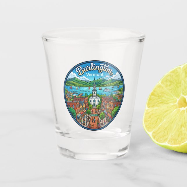 Copo De Shot Burlington EUA (Frente)