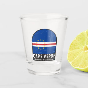 Copo De Shot Cabo Verde Sinalizador Emblem em Vintage
