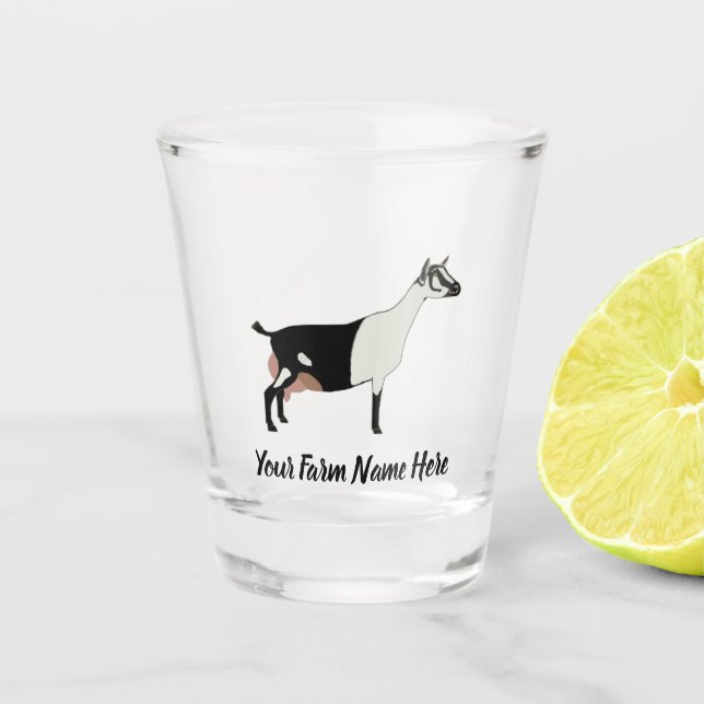 Copo De Shot Cabra Leiteira Alpina Personalizada (Frente)