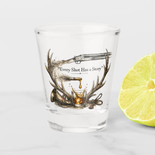 Copo De Shot Caça Selvagem e Livre Espingarda e Bala para Arte 