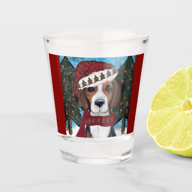 Copo De Shot Cachorro-de-caça Americano (Frente)