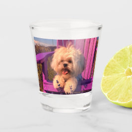 Copo De Shot Cachorro Shih Tzu Fofo e Brincalhão Sorri, Cadeira