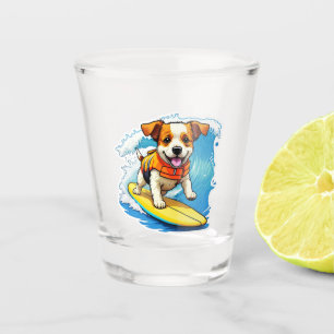 Copo De Shot Cachorro Surfista