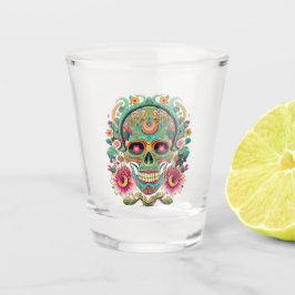 Copo De Shot Calaveras Skull