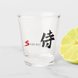 Copo De Shot Caligrafia Japonesa Kanji Samurai