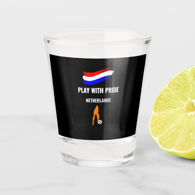 Copo De Shot Camisa do Orgulho do Futebol da Holanda 2026 (Frente)