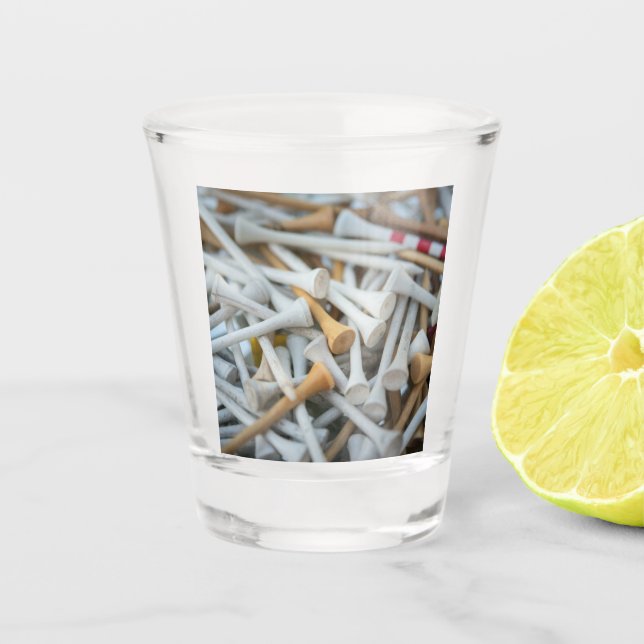 Copo De Shot Camisetas de golfe (Frente)