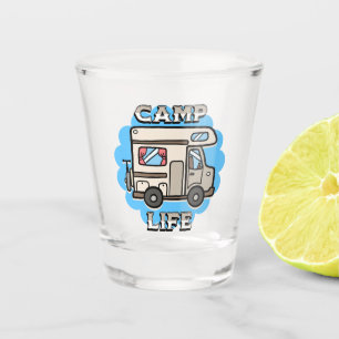 Copo De Shot Camp Life Retro Camper