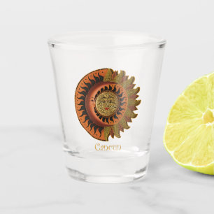 Copo De Shot Cancun Mayan Moon e Sun Clock
