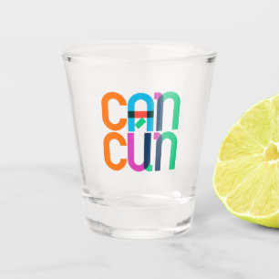 Copo De Shot Cancun Mexico Pop Art Letters