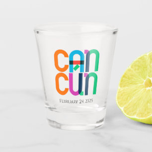 Copo De Shot Cancun Mexico Pop Art Personalizado