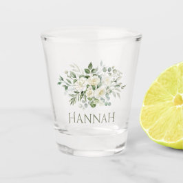 Copo De Shot Caneca de Favor Personalizada de Noiva com Floral 