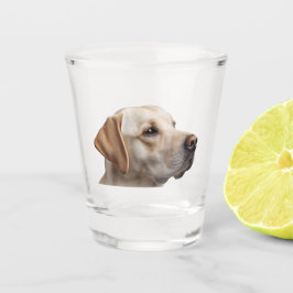 Copo De Shot Cão Labrador Amarelo