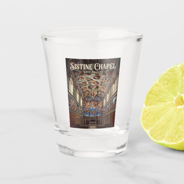 Copo De Shot Capela Sistina Cidade do Vaticano (Frente)
