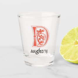 Copo De Shot Capital Decorativo Botânico Medieval D