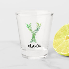 Copo De Shot Capital Decorativo do Nó Celta do século XVI Y