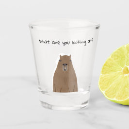 Copo De Shot Capybara, o que está olhando para Drinkware Set