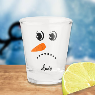Copo De Shot Cara de Neve Personalizada Moderna