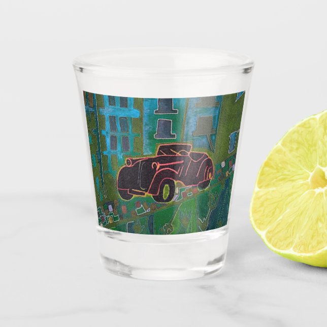 Copo De Shot Carro negro (Frente)