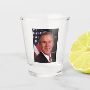 Copo De Shot Cartão de Natal do Presidente Americano George Bus