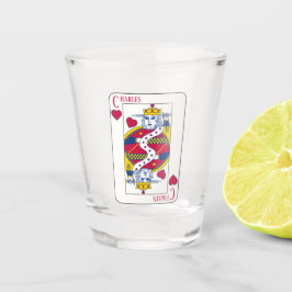 Copo De Shot Cartão de Reprodução de Nomes Personalizados do Re