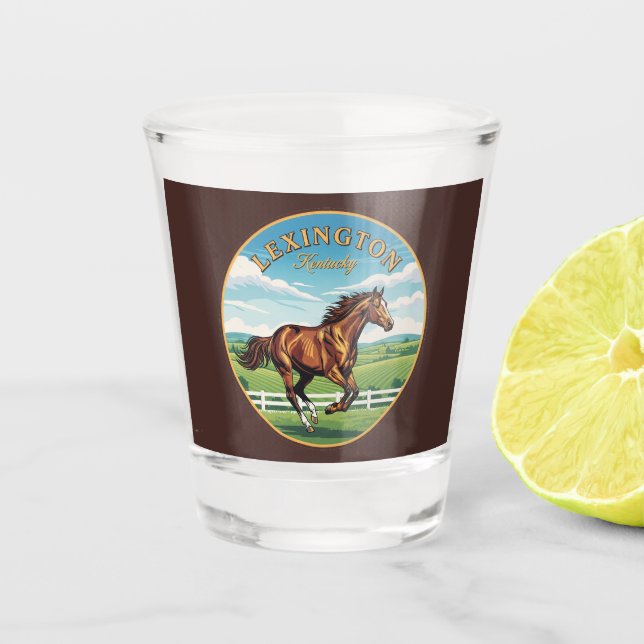 Copo De Shot Cartão postal de Kentucky (Frente)