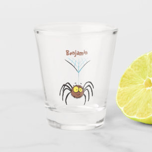 Copo De Shot Cartografia engraçada e fofa da aranha