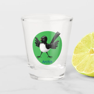 Copo De Shot Cartoon australiano Willie Wagtail personalizado